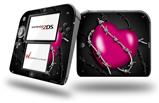 Barbwire Heart Hot Pink - Decal Style Vinyl Skin fits Nintendo 2DS - 2DS NOT INCLUDED