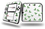 Christmas Holly Leaves on White - Decal Style Vinyl Skin fits Nintendo 2DS - 2DS NOT INCLUDED