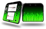 Fire Green - Decal Style Vinyl Skin fits Nintendo 2DS - 2DS NOT INCLUDED