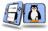 Penguins on Blue - Decal Style Vinyl Skin fits Nintendo 2DS - 2DS NOT INCLUDED