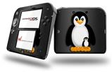Penguins on Black - Decal Style Vinyl Skin fits Nintendo 2DS - 2DS NOT INCLUDED