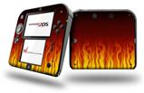 Fire on Black - Decal Style Vinyl Skin fits Nintendo 2DS - 2DS NOT INCLUDED