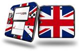 Union Jack 02 - Decal Style Vinyl Skin fits Nintendo 2DS - 2DS NOT INCLUDED