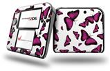Butterflies Purple - Decal Style Vinyl Skin fits Nintendo 2DS - 2DS NOT INCLUDED
