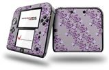 Victorian Design Purple - Decal Style Vinyl Skin fits Nintendo 2DS - 2DS NOT INCLUDED