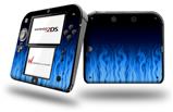 Fire Blue - Decal Style Vinyl Skin fits Nintendo 2DS - 2DS NOT INCLUDED