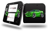 2010 Camaro RS Green - Decal Style Vinyl Skin fits Nintendo 2DS - 2DS NOT INCLUDED