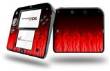 Fire Red - Decal Style Vinyl Skin fits Nintendo 2DS - 2DS NOT INCLUDED
