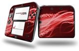 Mystic Vortex Red - Decal Style Vinyl Skin fits Nintendo 2DS - 2DS NOT INCLUDED