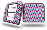 Zig Zag Teal Pink Purple - Decal Style Vinyl Skin fits Nintendo 2DS - 2DS NOT INCLUDED