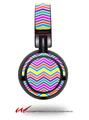 Decal style Skin Wrap for Sony MDR ZX100 Headphones Zig Zag Colors 04 (HEADPHONES  NOT INCLUDED)