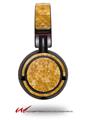 Decal style Skin Wrap for Sony MDR ZX100 Headphones Triangle Mosaic Orange (HEADPHONES  NOT INCLUDED)