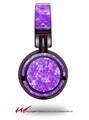Decal style Skin Wrap for Sony MDR ZX100 Headphones Triangle Mosaic Purple (HEADPHONES  NOT INCLUDED)