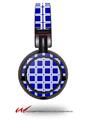 Decal style Skin Wrap for Sony MDR ZX100 Headphones Squared Royal Blue (HEADPHONES  NOT INCLUDED)