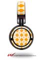 Decal style Skin Wrap for Sony MDR ZX100 Headphones Boxed Orange (HEADPHONES  NOT INCLUDED)