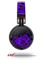 Decal style Skin Wrap for Sony MDR ZX100 Headphones HEX Purple (HEADPHONES  NOT INCLUDED)