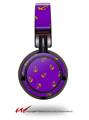 Decal style Skin Wrap for Sony MDR ZX100 Headphones Anchors Away Purple (HEADPHONES  NOT INCLUDED)