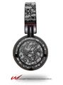 Decal style Skin Wrap for Sony MDR ZX100 Headphones Scattered Skulls Gray (HEADPHONES  NOT INCLUDED)