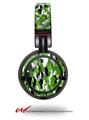Decal style Skin Wrap for Sony MDR ZX100 Headphones WraptorCamo Digital Camo Green (HEADPHONES  NOT INCLUDED)