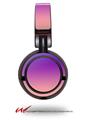 Decal style Skin Wrap for Sony MDR ZX100 Headphones Smooth Fades Pink Purple (HEADPHONES  NOT INCLUDED)