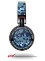 Decal style Skin Wrap for Sony MDR ZX100 Headphones WraptorCamo Old School Camouflage Camo Navy (HEADPHONES  NOT INCLUDED)