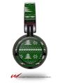 Decal style Skin Wrap for Sony MDR ZX100 Headphones Ugly Holiday Christmas Sweater - Christmas Trees Green 01 (HEADPHONES NOT INCLUDED)