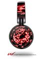 Decal style Skin Wrap for Sony MDR ZX100 Headphones Electrify Red (HEADPHONES  NOT INCLUDED)