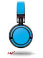 Decal style Skin Wrap for Sony MDR ZX100 Headphones Solids Collection Blue Neon (HEADPHONES  NOT INCLUDED)