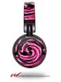 Decal style Skin Wrap for Sony MDR ZX100 Headphones Alecias Swirl 02 Hot Pink (HEADPHONES  NOT INCLUDED)