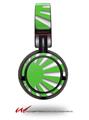 Decal style Skin Wrap for Sony MDR ZX100 Headphones Rising Sun Japanese Flag Green (HEADPHONES  NOT INCLUDED)