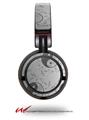 Decal style Skin Wrap for Sony MDR ZX100 Headphones Feminine Yin Yang Gray (HEADPHONES  NOT INCLUDED)