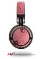 Decal style Skin Wrap for Sony MDR ZX100 Headphones Feminine Yin Yang Red (HEADPHONES  NOT INCLUDED)