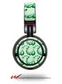 Decal style Skin Wrap for Sony MDR ZX100 Headphones Petals Green (HEADPHONES  NOT INCLUDED)