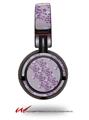 Decal style Skin Wrap for Sony MDR ZX100 Headphones Victorian Design Purple (HEADPHONES  NOT INCLUDED)