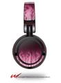 Decal style Skin Wrap for Sony MDR ZX100 Headphones Fire Pink (HEADPHONES  NOT INCLUDED)