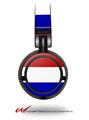 Decal style Skin Wrap for Sony MDR ZX100 Headphones Red White and Blue (HEADPHONES  NOT INCLUDED)