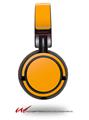 Decal style Skin Wrap for Sony MDR ZX100 Headphones Solids Collection Orange (HEADPHONES  NOT INCLUDED)