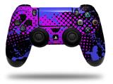 WraptorSkinz Skin compatible with Sony PS4 Dualshock Controller PlayStation 4 Original Slim and Pro Halftone Splatter Blue Hot Pink (CONTROLLER NOT INCLUDED)