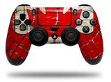 WraptorSkinz Skin compatible with Sony PS4 Dualshock Controller PlayStation 4 Original Slim and Pro Painted Faded and Cracked Canadian Canada Flag (CONTROLLER NOT INCLUDED)