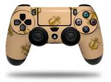 WraptorSkinz Skin compatible with Sony PS4 Dualshock Controller PlayStation 4 Original Slim and Pro Anchors Away Peach (CONTROLLER NOT INCLUDED)