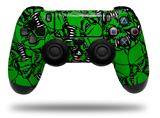 WraptorSkinz Skin compatible with Sony PS4 Dualshock Controller PlayStation 4 Original Slim and Pro Scattered Skulls Green (CONTROLLER NOT INCLUDED)