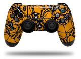 WraptorSkinz Skin compatible with Sony PS4 Dualshock Controller PlayStation 4 Original Slim and Pro Scattered Skulls Orange (CONTROLLER NOT INCLUDED)