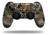 WraptorSkinz Skin compatible with Sony PS4 Dualshock Controller PlayStation 4 Original Slim and Pro HEX Mesh Camo 01 Tan (CONTROLLER NOT INCLUDED)