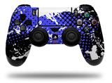 WraptorSkinz Skin compatible with Sony PS4 Dualshock Controller PlayStation 4 Original Slim and Pro Halftone Splatter White Blue (CONTROLLER NOT INCLUDED)