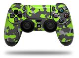 WraptorSkinz Skin compatible with Sony PS4 Dualshock Controller PlayStation 4 Original Slim and Pro WraptorCamo Old School Camouflage Camo Lime Green (CONTROLLER NOT INCLUDED)