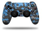 WraptorSkinz Skin compatible with Sony PS4 Dualshock Controller PlayStation 4 Original Slim and Pro WraptorCamo Old School Camouflage Camo Blue Medium (CONTROLLER NOT INCLUDED)