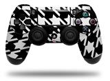 WraptorSkinz Skin compatible with Sony PS4 Dualshock Controller PlayStation 4 Original Slim and Pro Houndstooth White (CONTROLLER NOT INCLUDED)