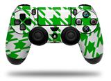 WraptorSkinz Skin compatible with Sony PS4 Dualshock Controller PlayStation 4 Original Slim and Pro Houndstooth Green (CONTROLLER NOT INCLUDED)