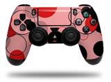 WraptorSkinz Skin compatible with Sony PS4 Dualshock Controller PlayStation 4 Original Slim and Pro Lots of Dots Red on Pink (CONTROLLER NOT INCLUDED)
