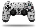 WraptorSkinz Skin compatible with Sony PS4 Dualshock Controller PlayStation 4 Original Slim and Pro Diamond Plate Metal (CONTROLLER NOT INCLUDED)